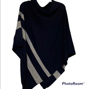 - Lightweight navy and gray cape/ wrap/poncho. NWOT. Spring/ summer. One S…